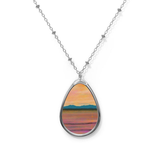 Dusk Over Arran Art Necklace | Scottish Art Gifts