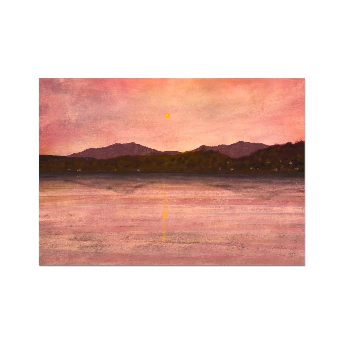 Dusk Over Arran & Bute Painting | Fine Art Prints From Scotland