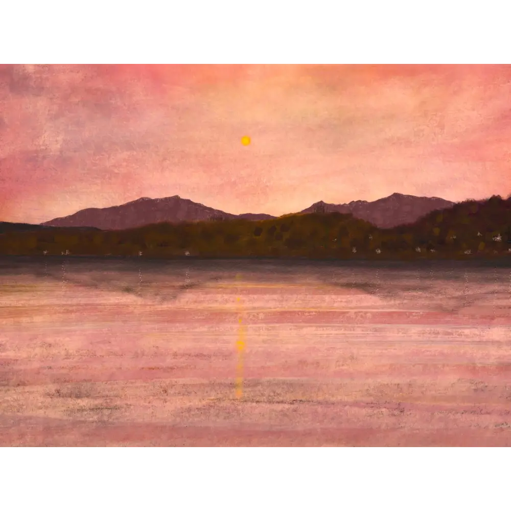 Dusk Over Arran and Bute - Scottish Art Prints - Gallery Scotland