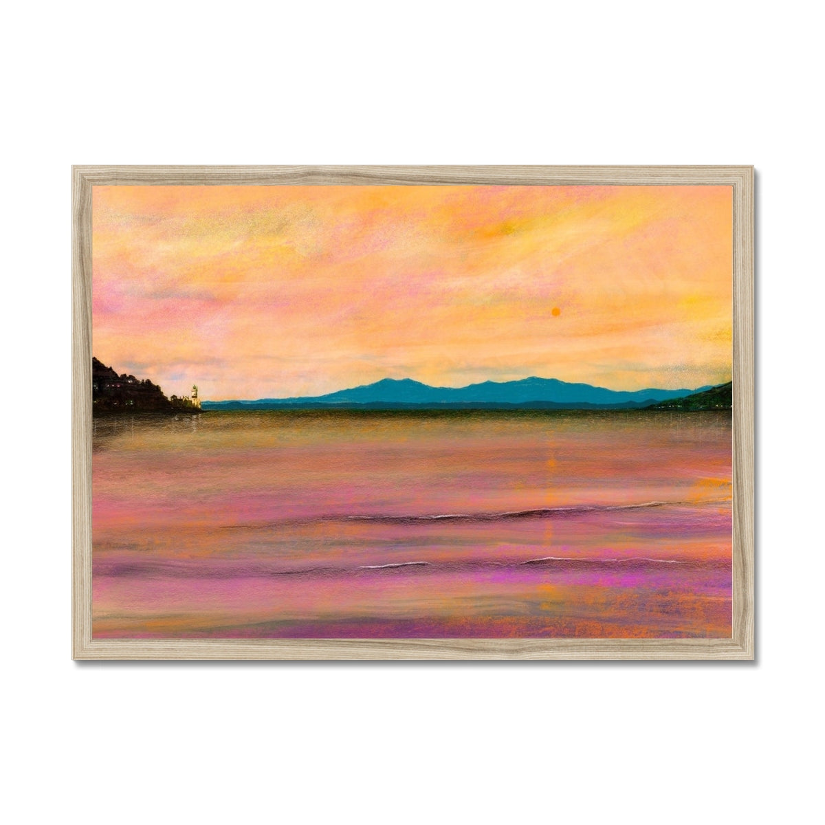 Dusk Over Arran & The Cloch Framed Print.