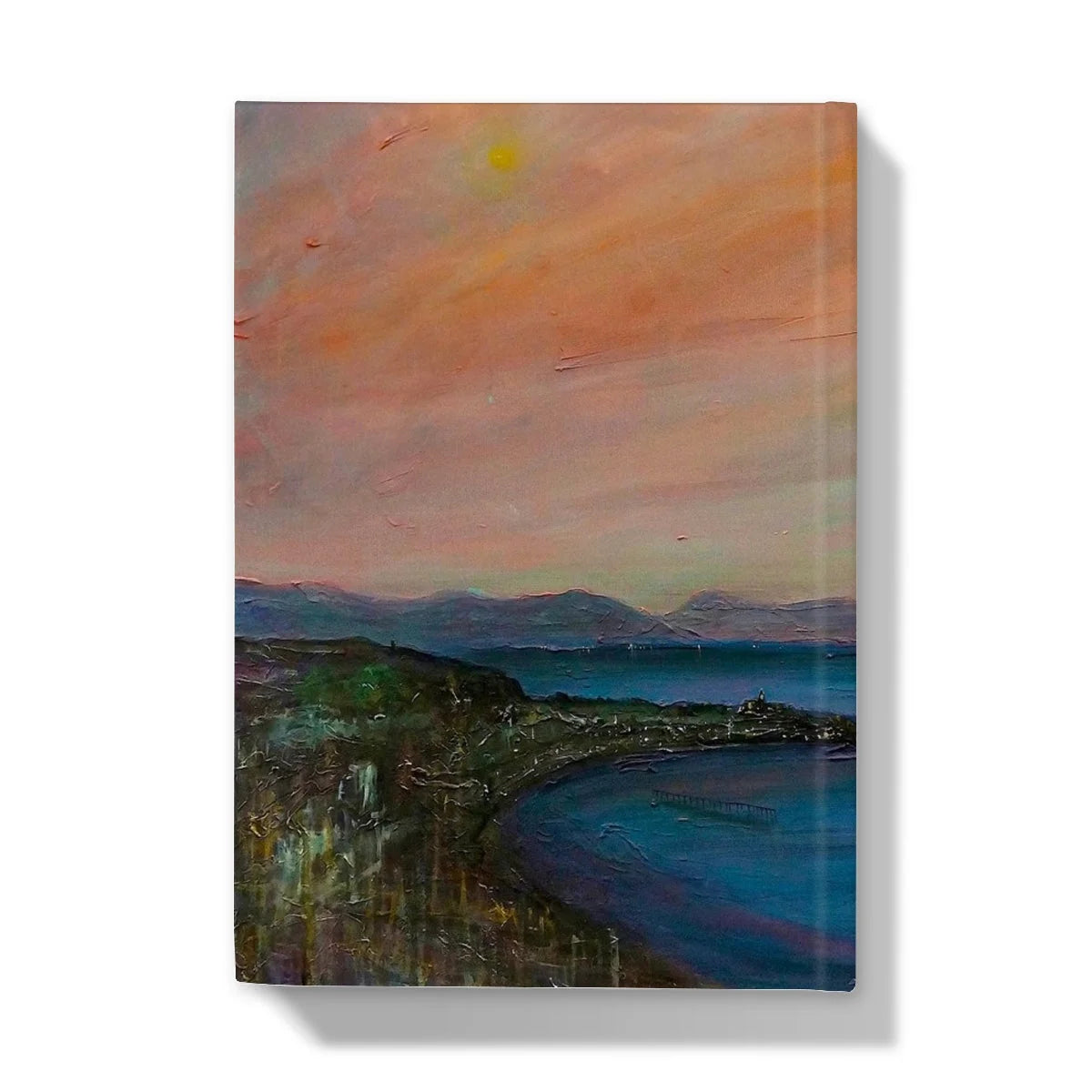 Dusk Over Gourock Hardback Journal - River Clyde Art Gallery Scotland Worldwide Shipping Scottish Prints