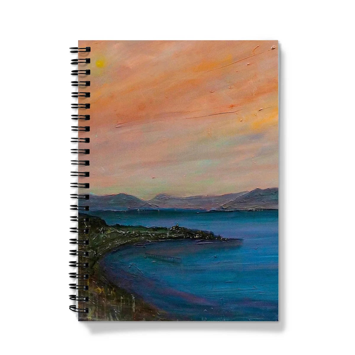 Dusk Over Gourock Notebook - River Clyde Art Gallery Scotland Worldwide Shipping Scottish Prints