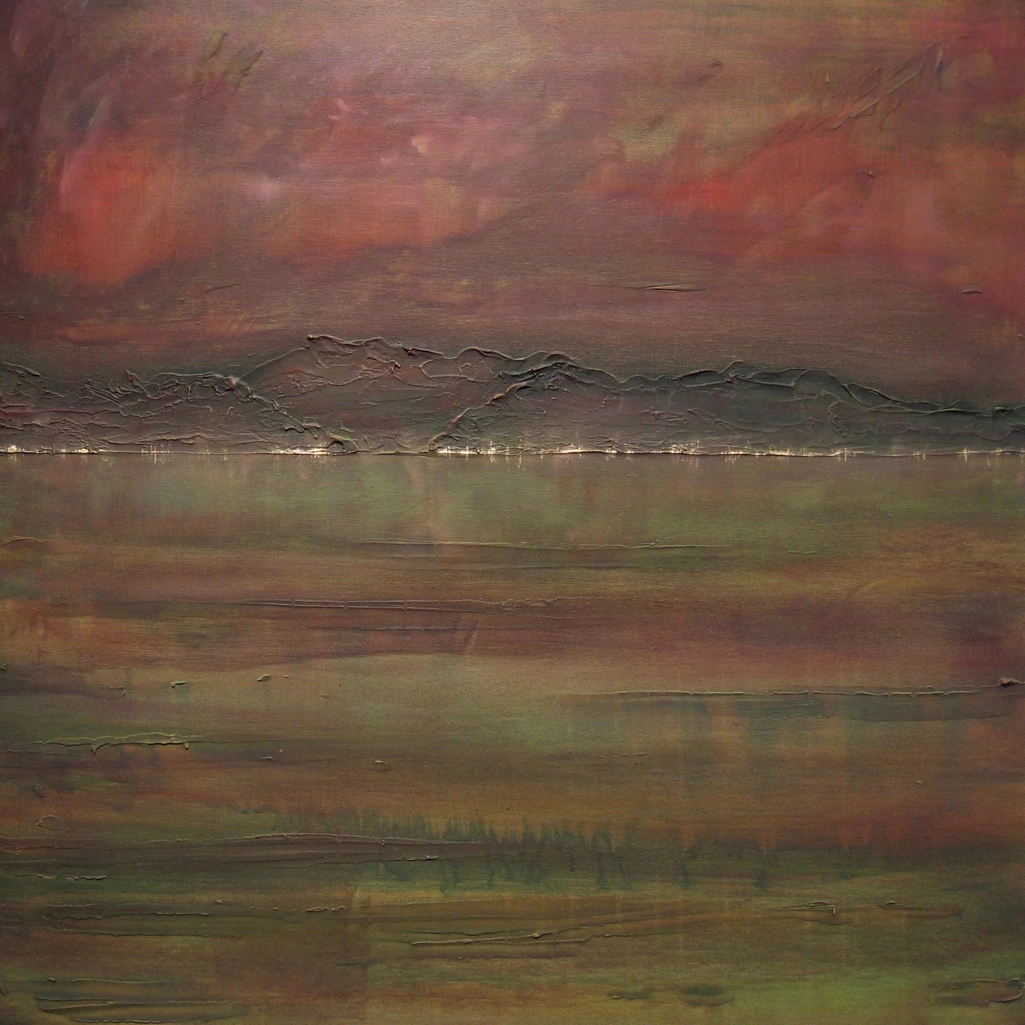 Dusk Storm Brews on the Clyde - River Art Gallery Scotland Worldwide Shipping Kevin Hunter Portfolio Giclee Prints | Scottish Artist
