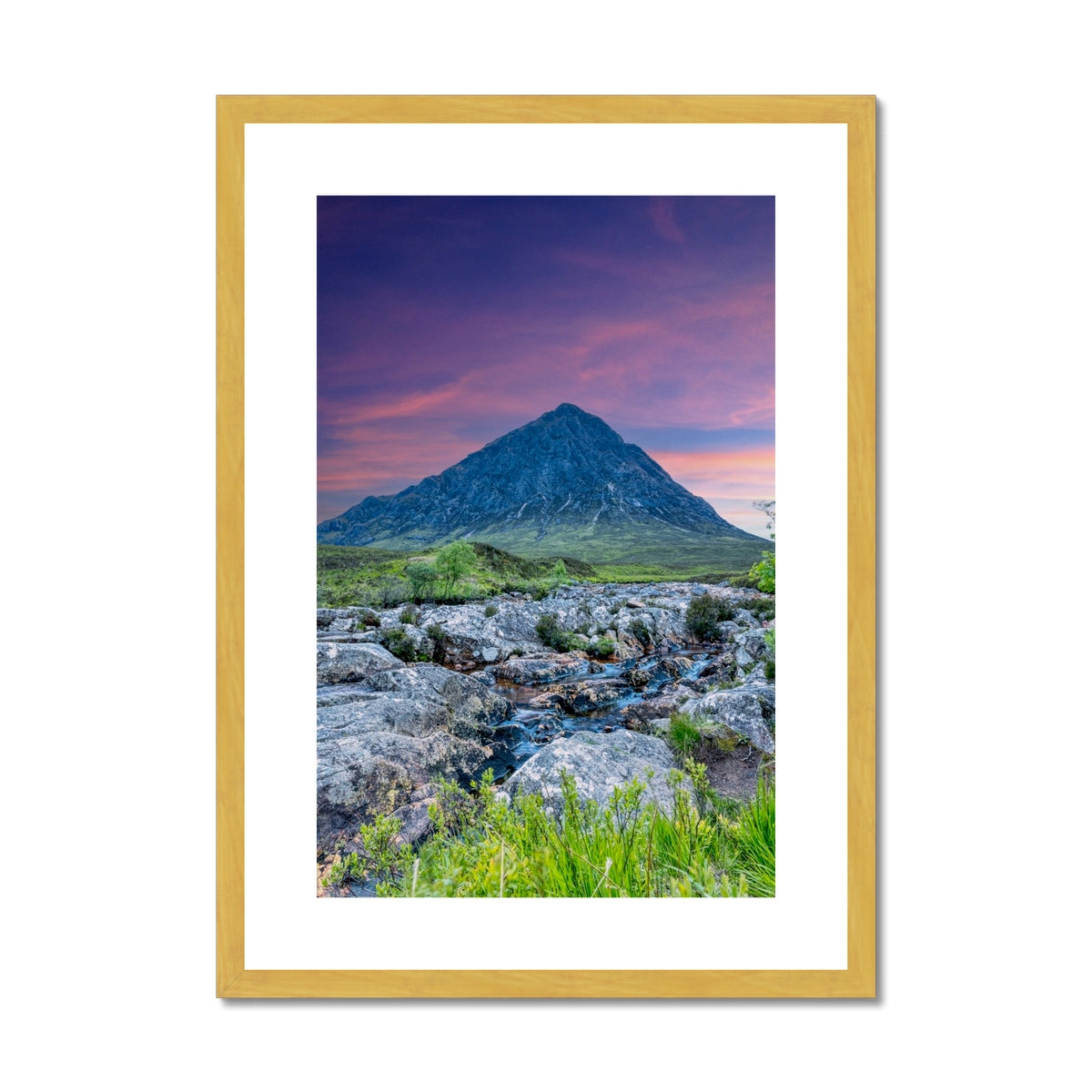 Buachaille Etive Mor Dawn Glencoe Scottish Landscape Photography | Antique Framed & Mounted Prints From Scotland