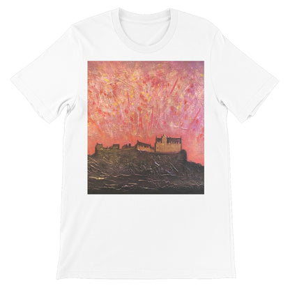 Edinburgh Castle Fireworks Unisex Short Sleeve T-Shirt | Scottish Art Gifts