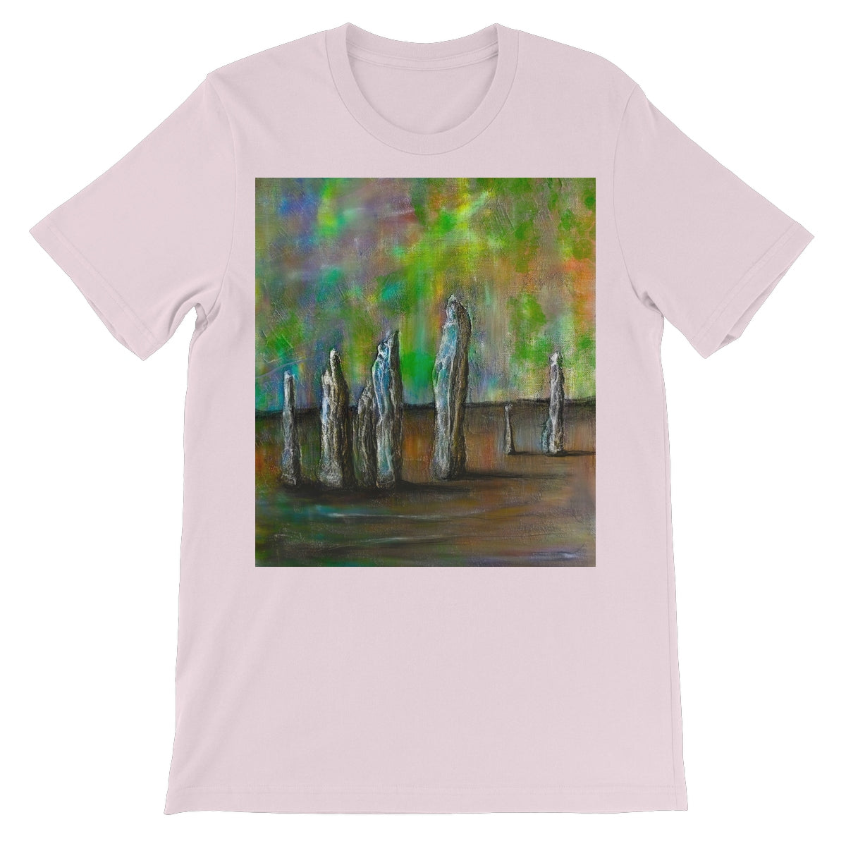 Callanish Northern Lights Lewis Unisex Short Sleeve T-Shirt | Scottish Art Gifts