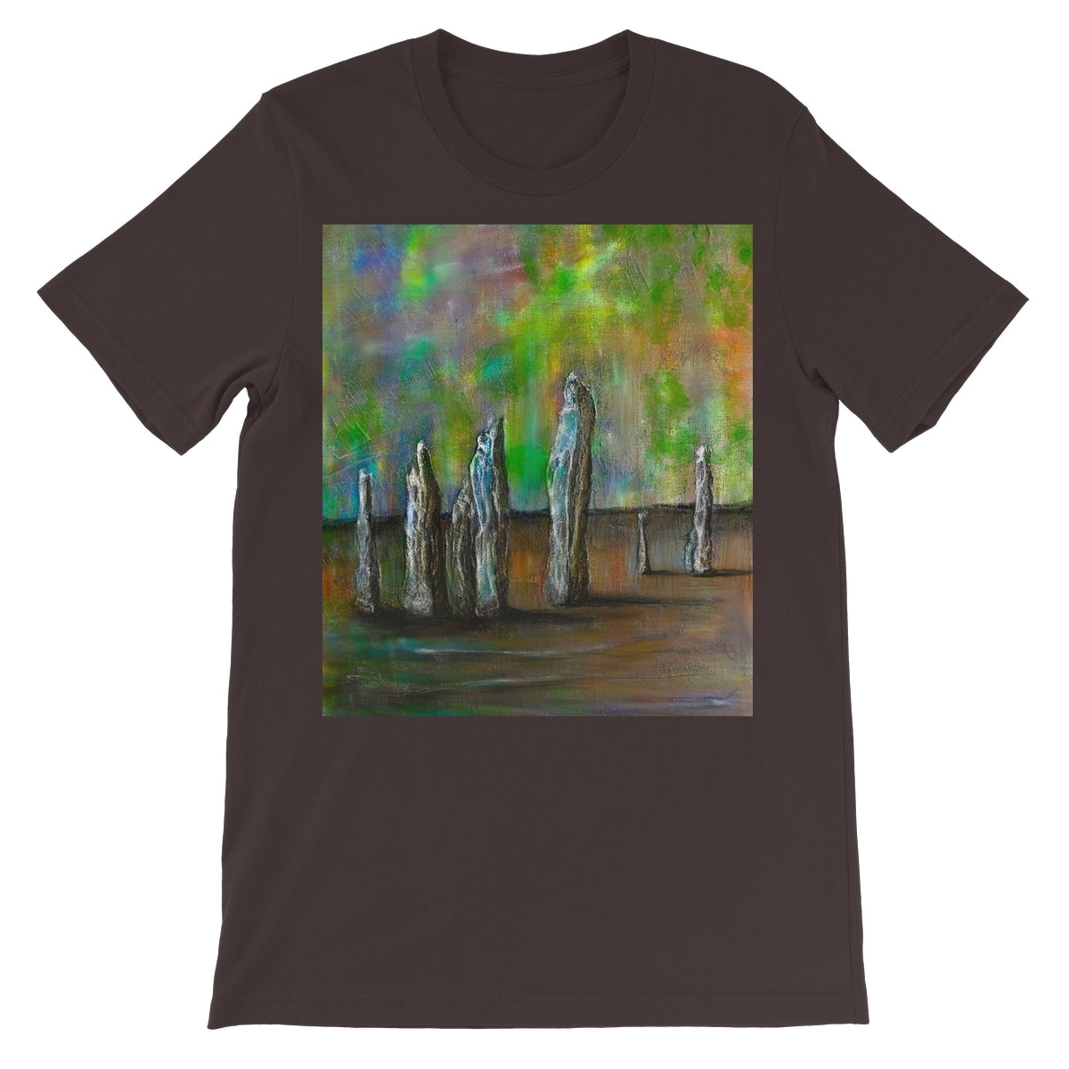 Callanish Northern Lights Lewis Unisex Short Sleeve T-Shirt | Scottish Art Gifts