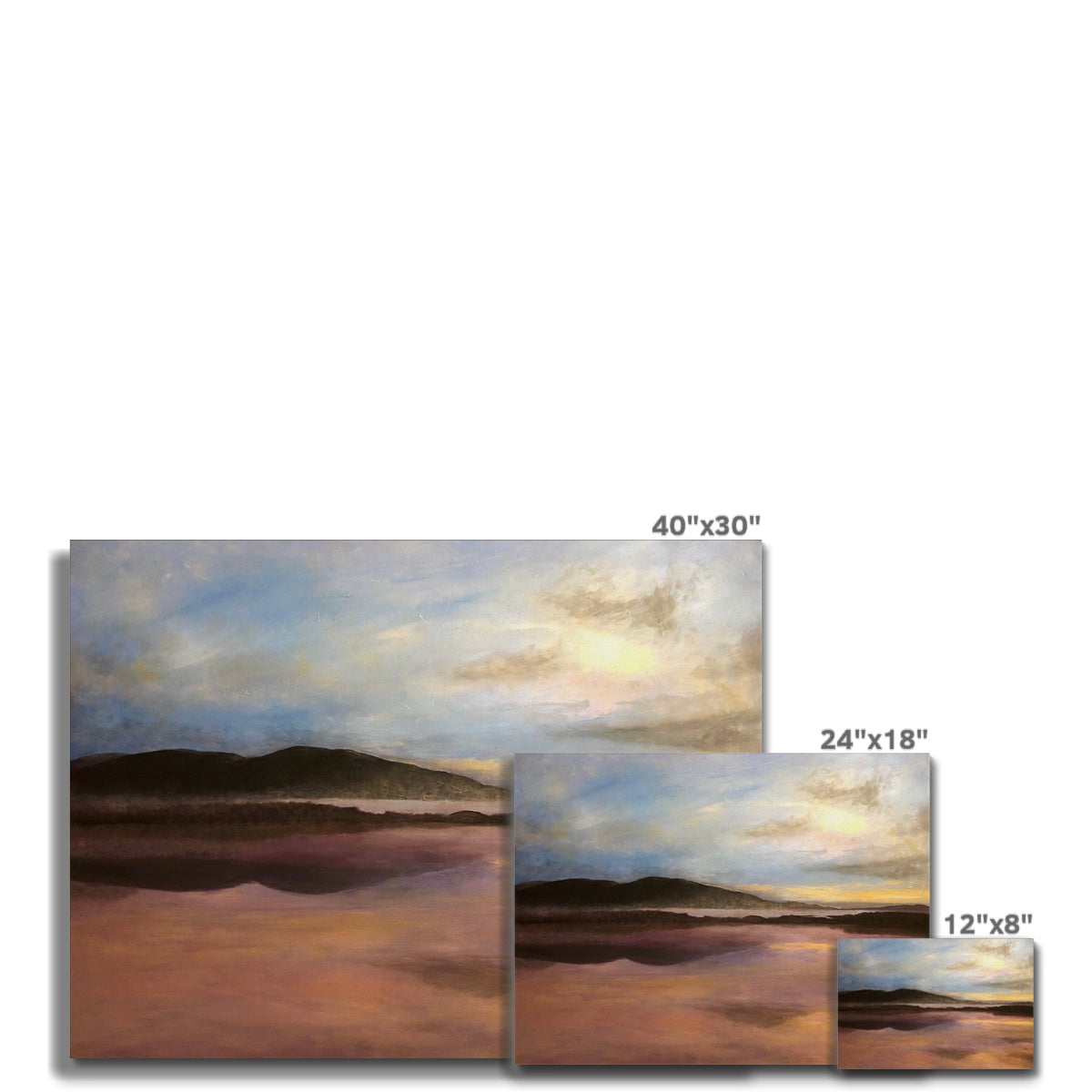 Loch Garten Painting | Canvas From Scotland-Contemporary Stretched Canvas Prints-Scottish Lochs & Mountains Art Gallery-Paintings, Prints, Homeware, Art Gifts From Scotland By Scottish Artist Kevin Hunter