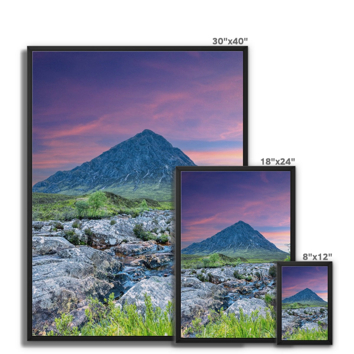 Buachaille Etive Mor Dawn Glencoe Scottish Landscape Photography | Framed Canvas Prints From Scotland