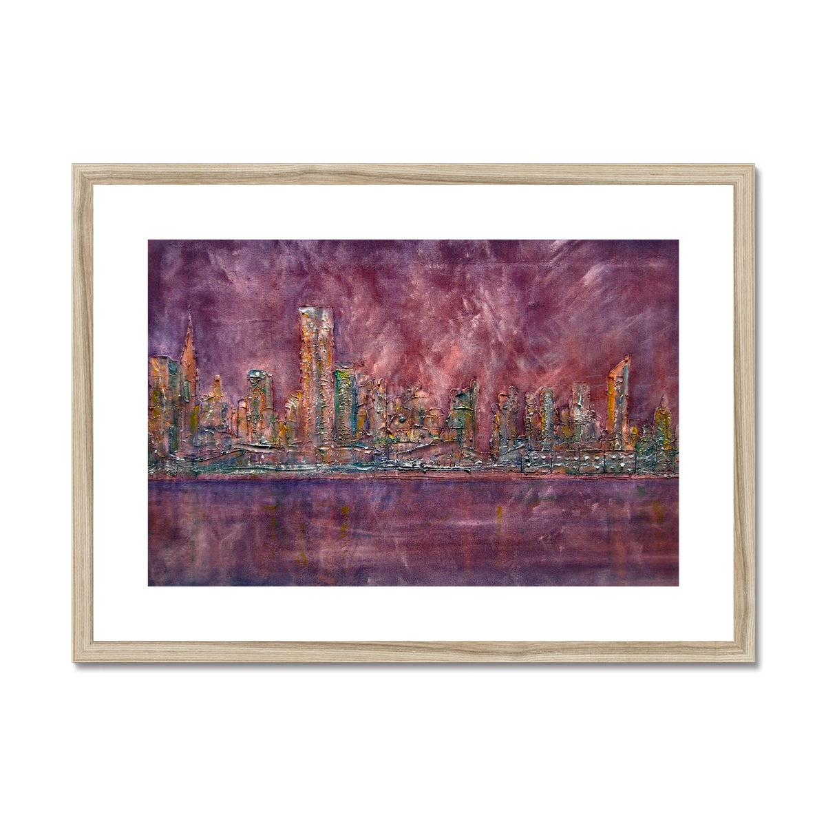 East Side Snow New York Painting | Framed &amp; Mounted Prints From Scotland