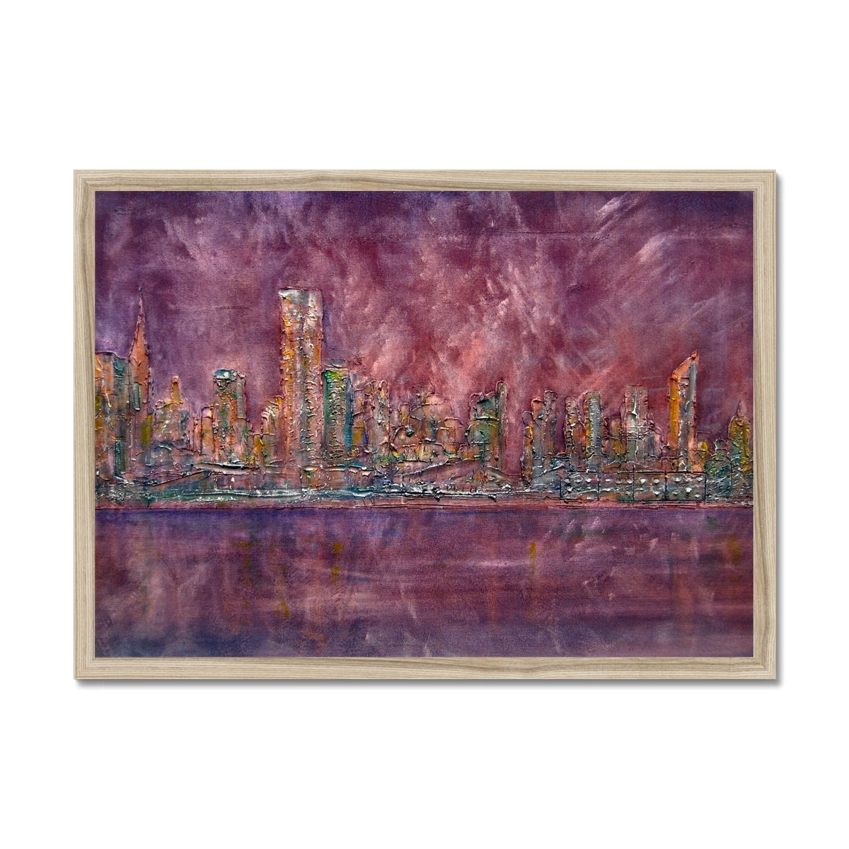 East Side Snow New York Painting | Framed Prints From Scotland