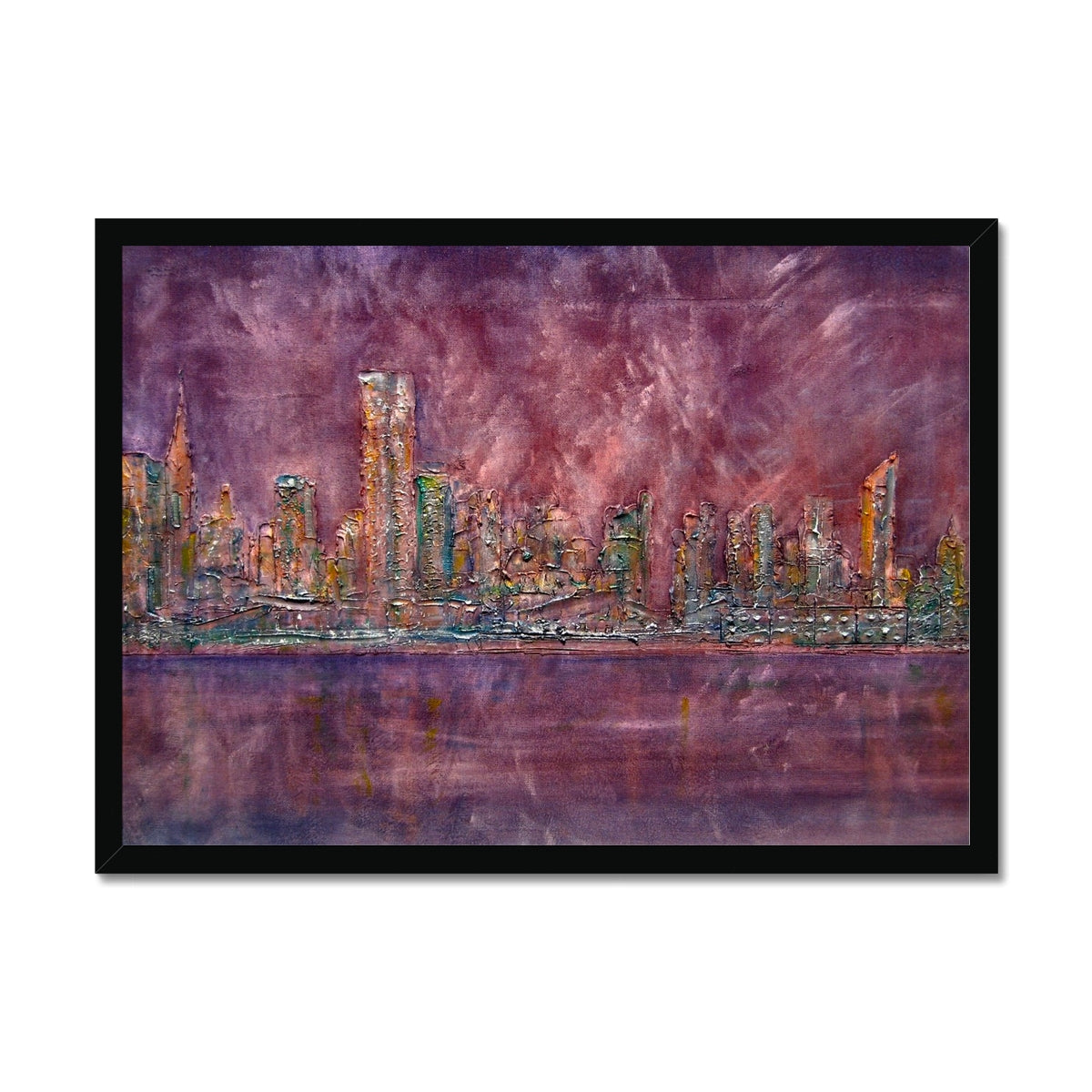 East Side Snow New York Painting | Framed Prints From Scotland