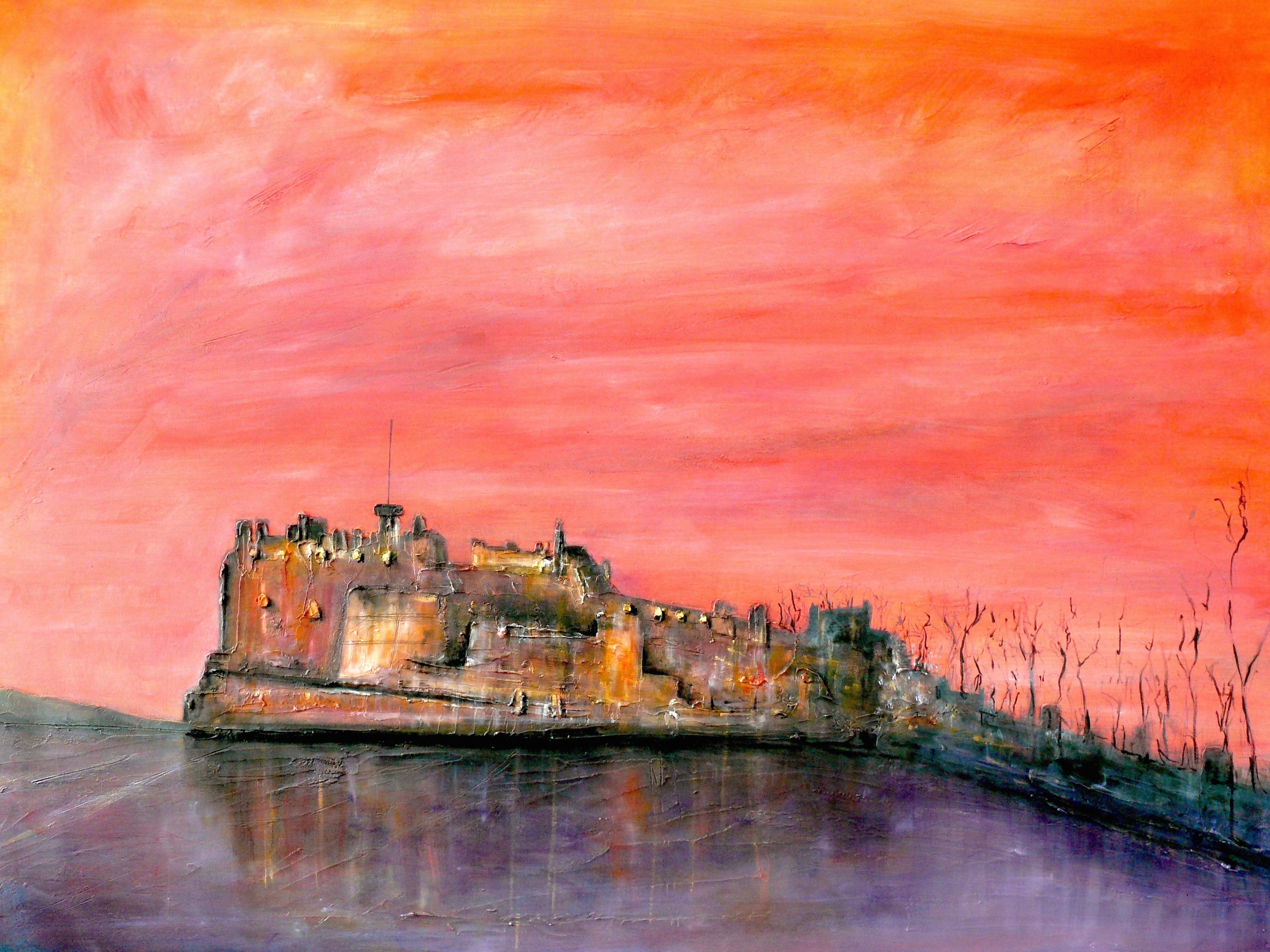 Edinburgh Castle Dusk Art Prints