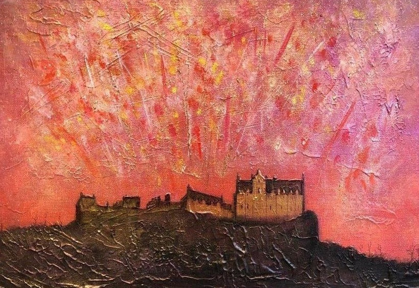 Edinburgh Castle Fireworks Art Prints from my Edinburgh & Glasgow Art Gallery Collection