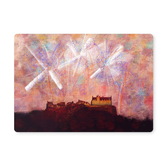 Edinburgh Castle Fireworks Placemat | Scottish Art Gifts