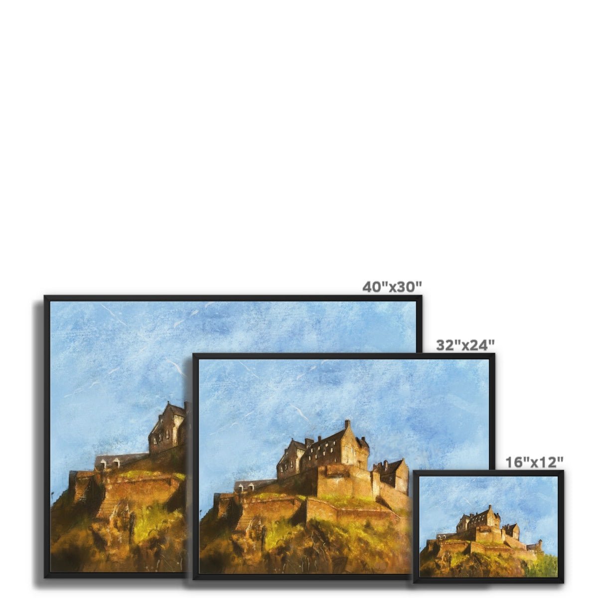 Edinburgh Castle Painting | Framed Canvas From Scotland