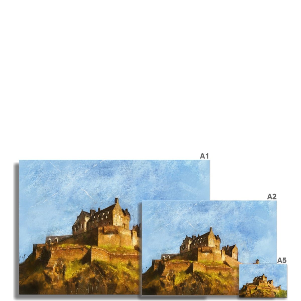 Edinburgh Castle Painting Scotland | Signed Scottish Fine Art Prints