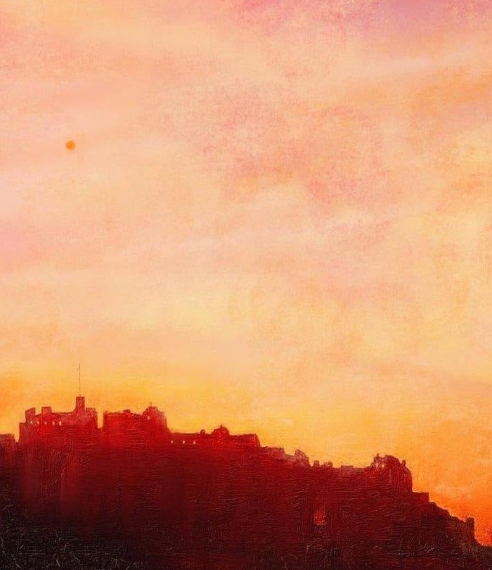 Edinburgh Castle Sunset Art Prints from my Edinburgh & Glasgow Art Gallery Collection