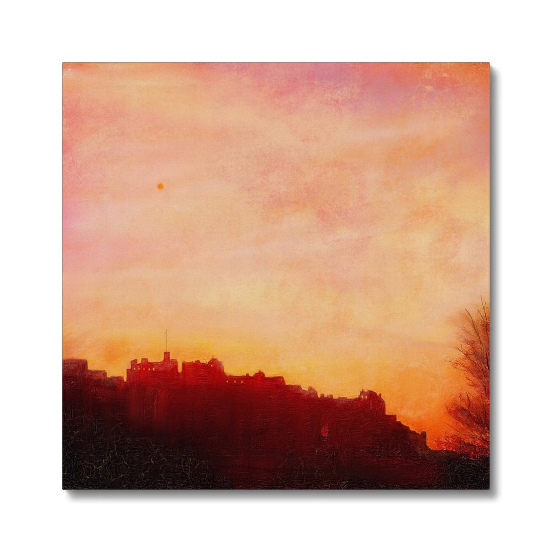 Edinburgh Castle Sunset Canvas