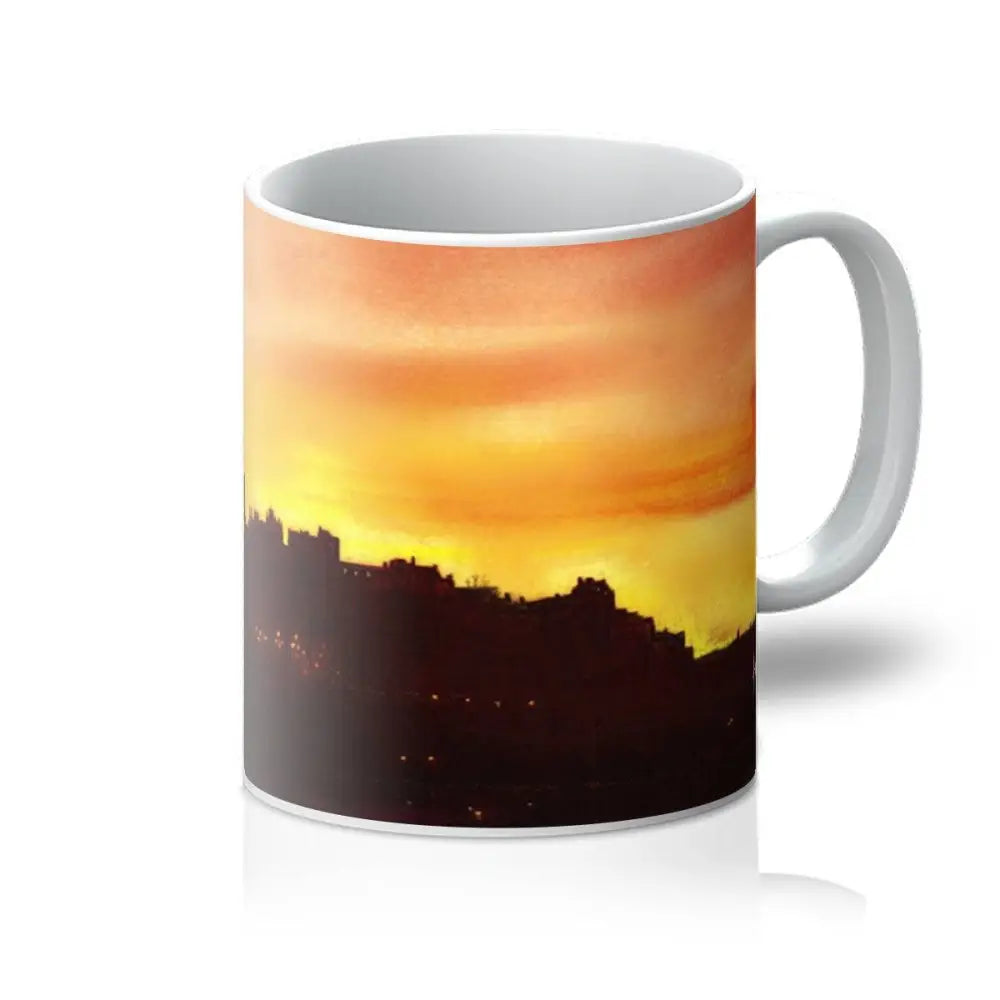 Edinburgh Sunset Ceramic Art Mug