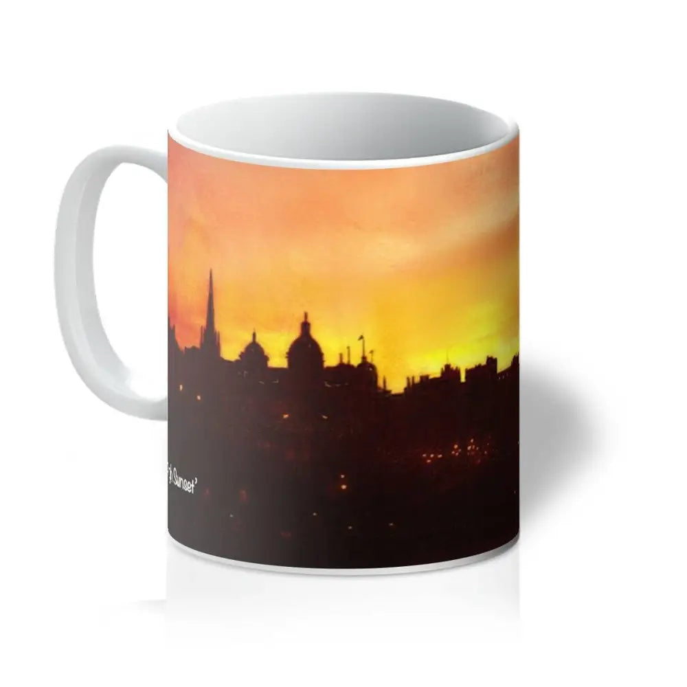 Edinburgh Sunset Ceramic Art Mug