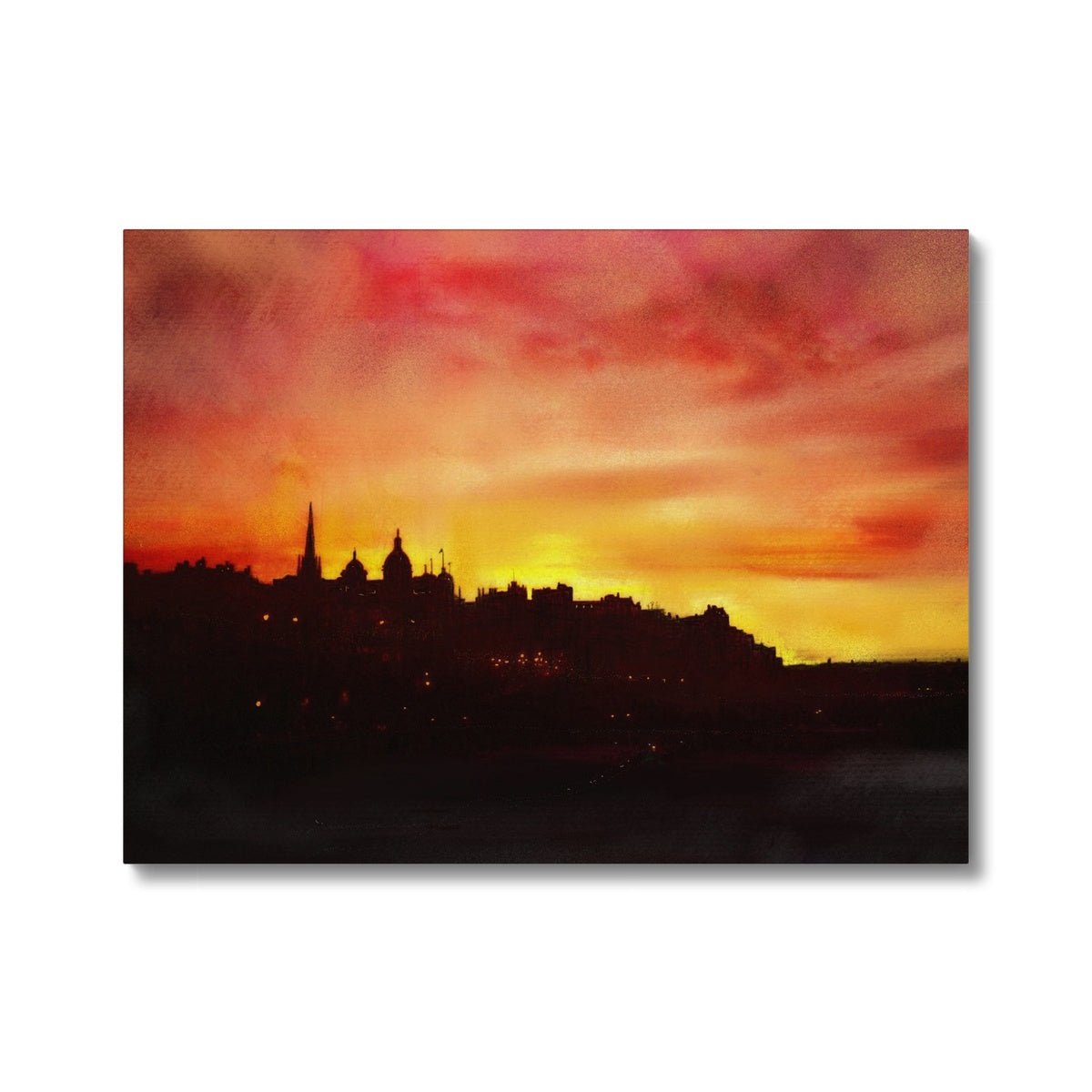 Edinburgh Sunset Painting | Canvas Prints From Scotland