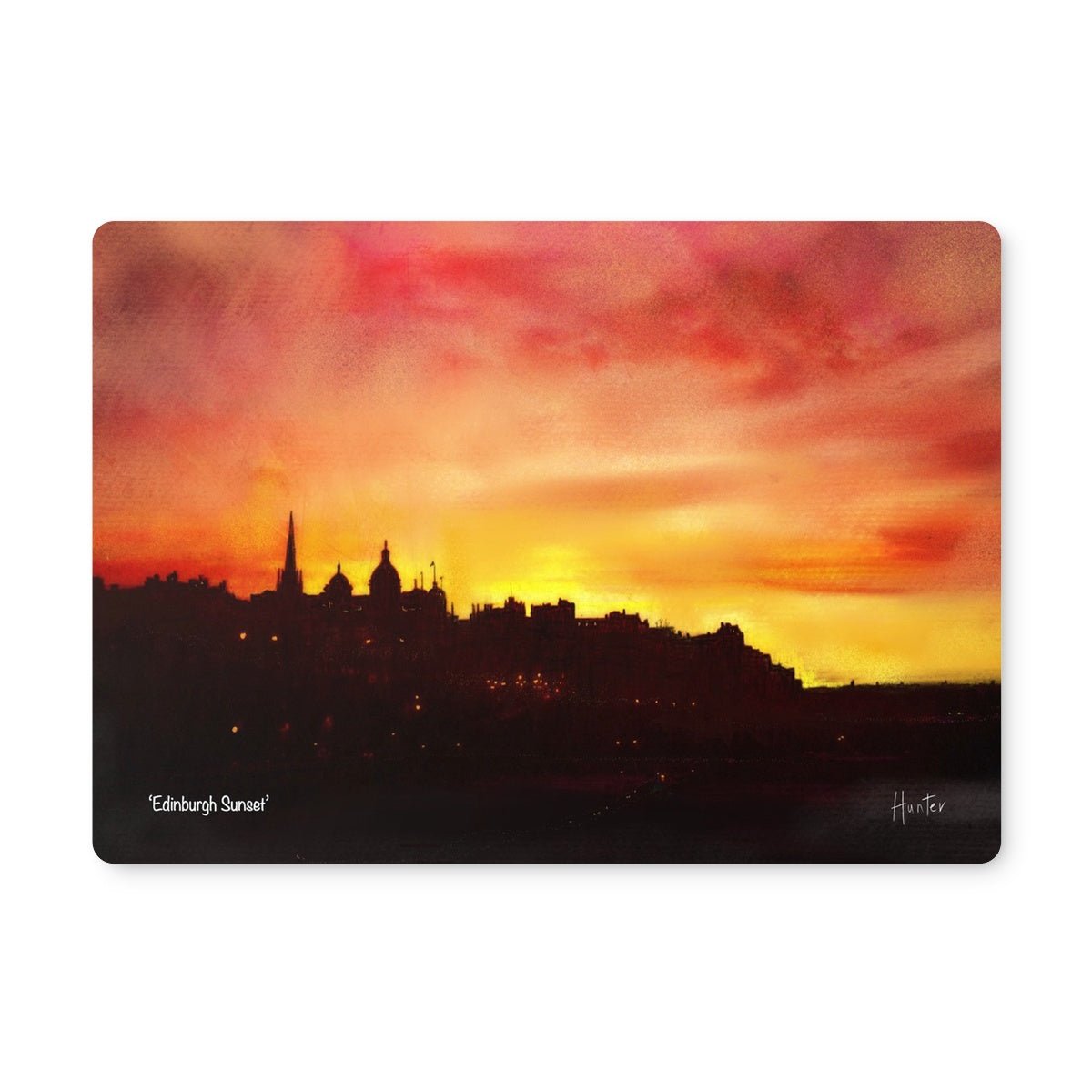 Edinburgh Sunset Placemat | Scottish Art Gifts