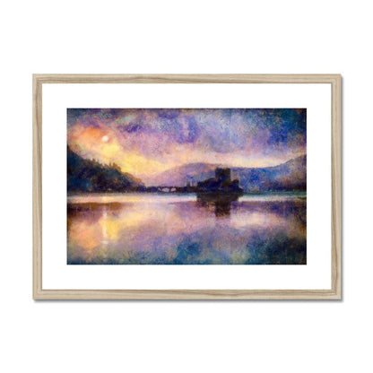 Eilean Donan Castle Moonlight Painting | Framed &amp; Mounted Prints From Scotland