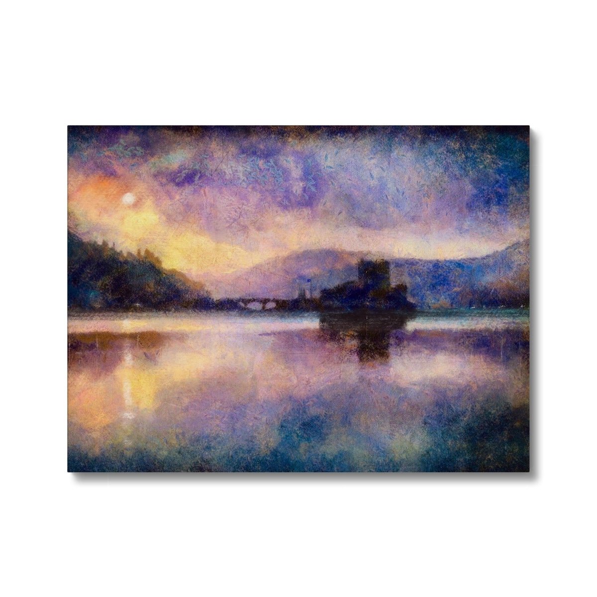 Eilean Donan Castle Moonlight Painting | Canvas Prints From Scotland