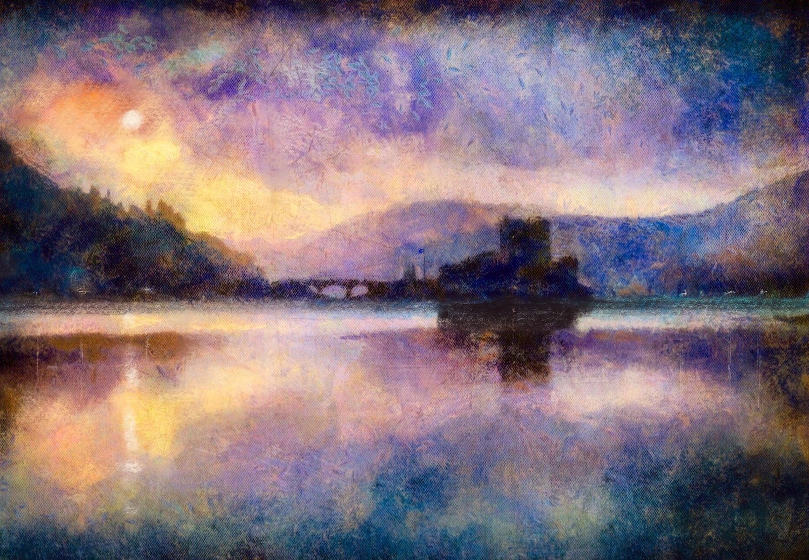 Eilean Donan Castle Moonlight