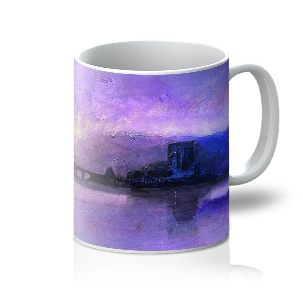 Eilean Donan Castle Moonset Art Gifts Mug | Historic & Iconic Scotland Art Gallery | Paintings, Prints, Homeware and Art Gifts From Scotland By Scottish Artist Kevin Hunter