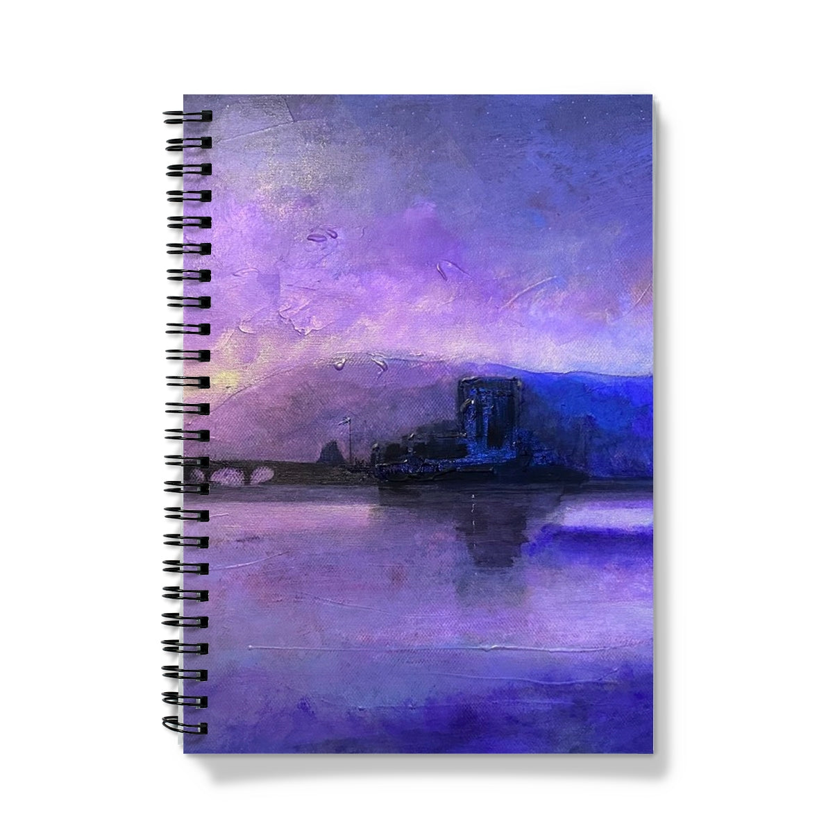 Eilean Donan Castle Moonset Art Gifts Notebook