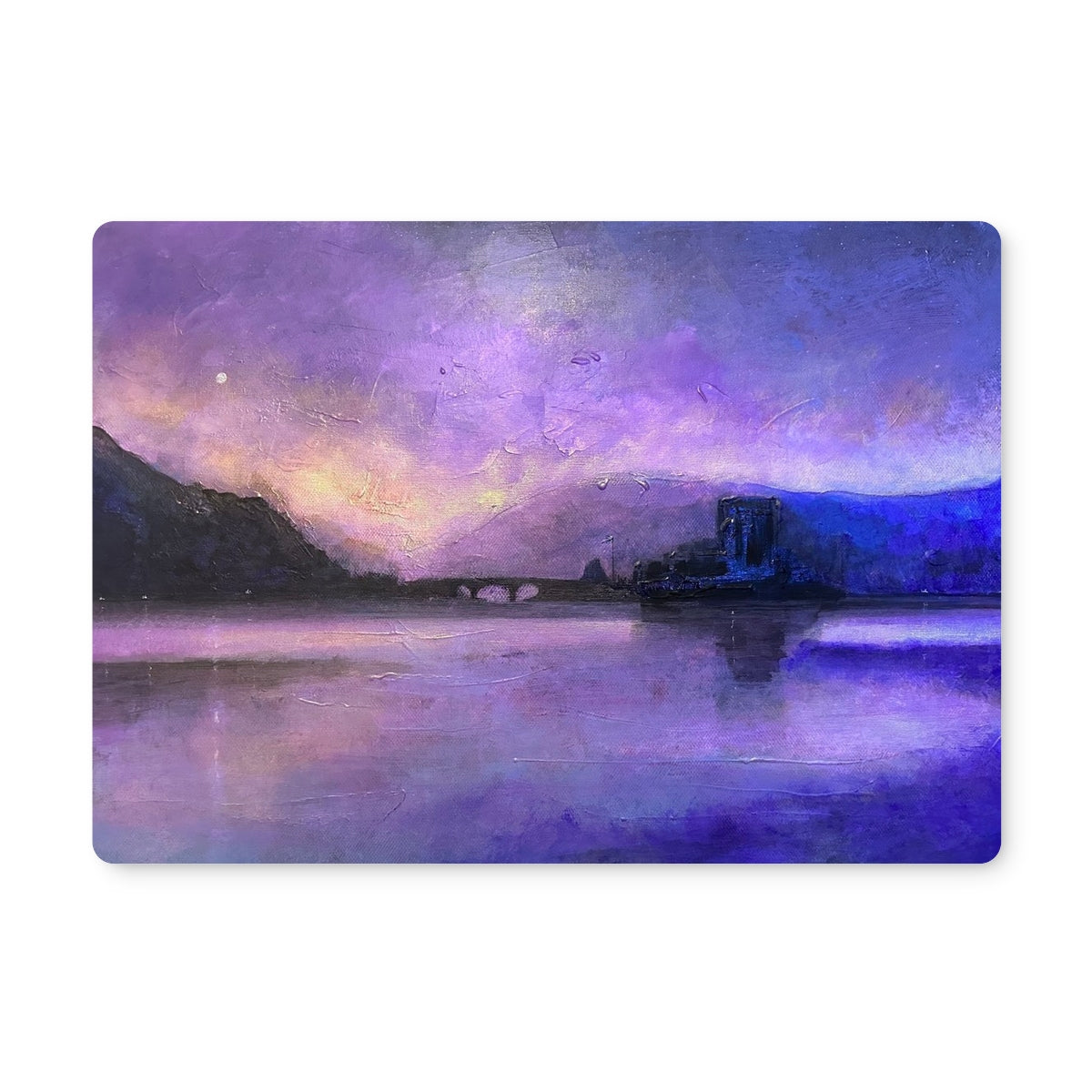 Eilean Donan Castle Moonset | Scottish Art Gifts | Placemat