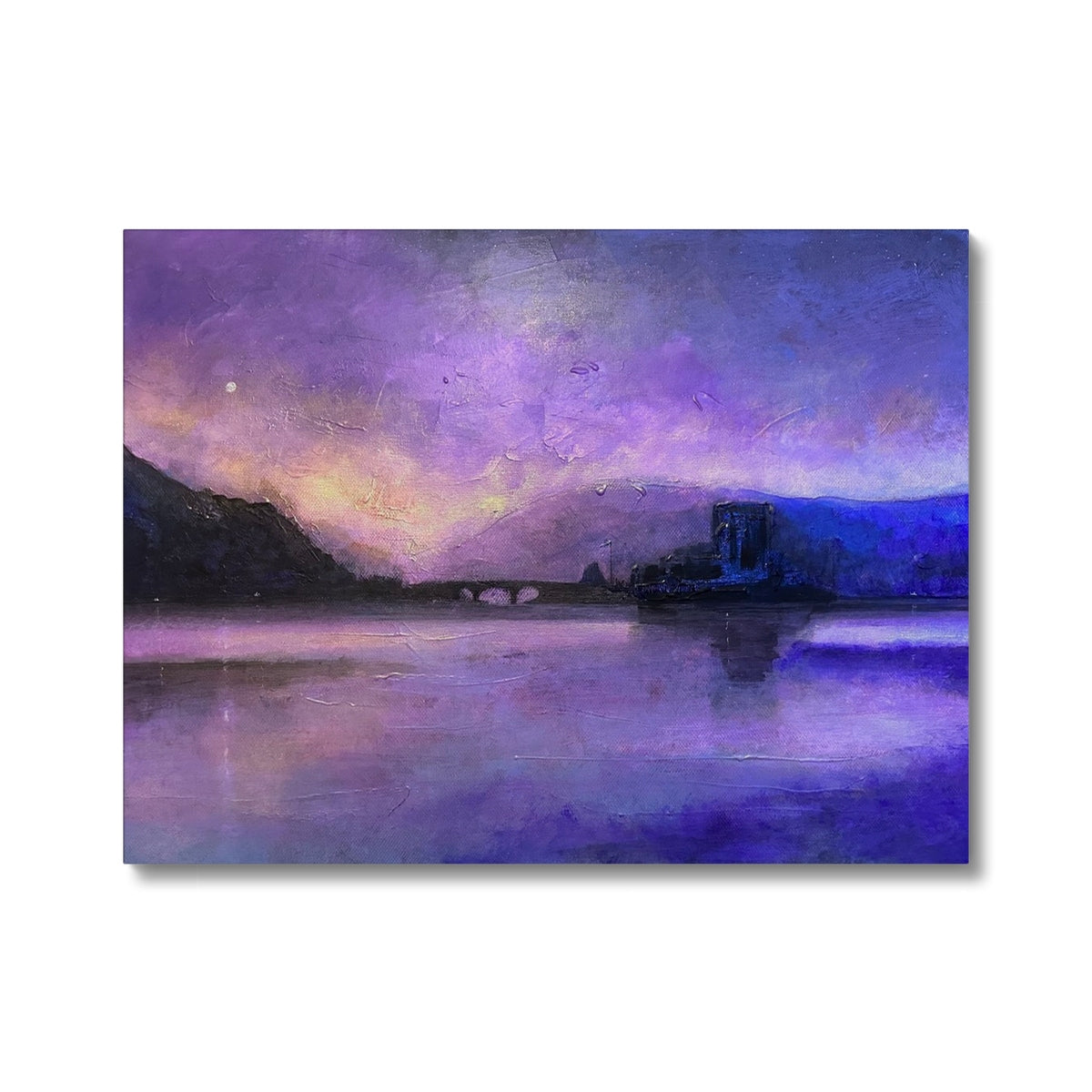 Eilean Donan Castle Moonset Painting | Canvas From Scotland