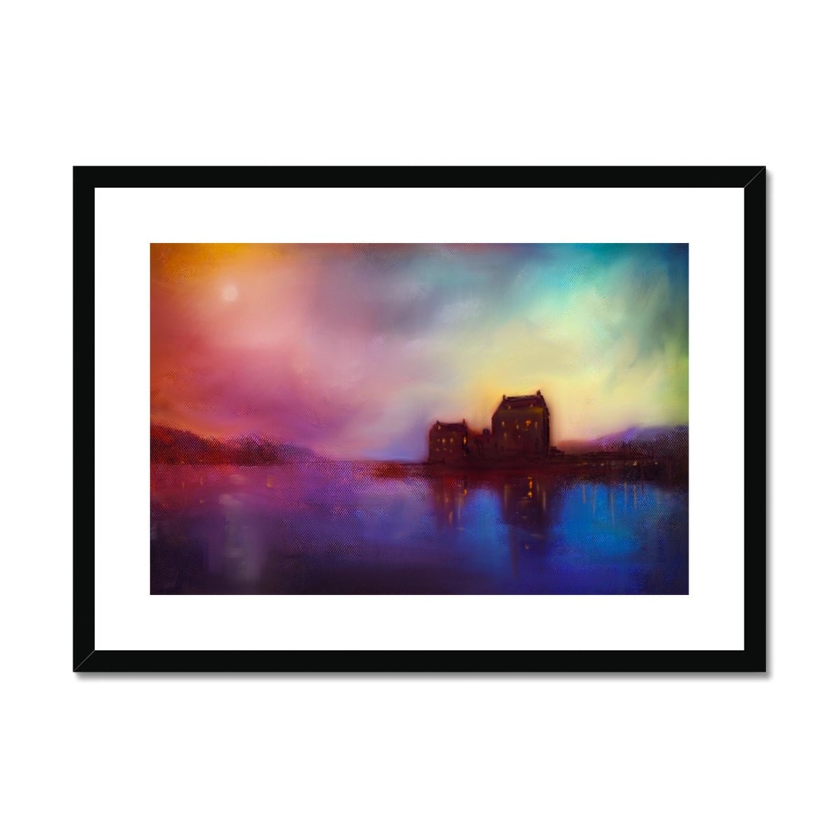 Eilean Donan Castle Sunset Painting | Framed &amp; Mounted Prints From Scotland