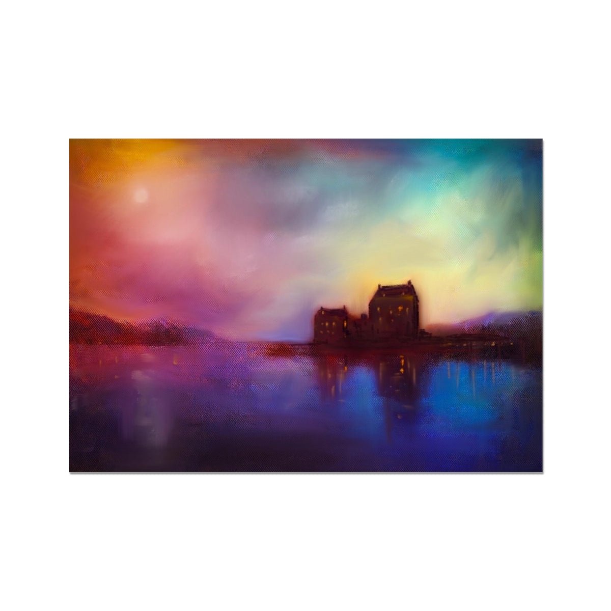 Eilean Donan Castle Sunset Painting | Fine Art Prints From Scotland