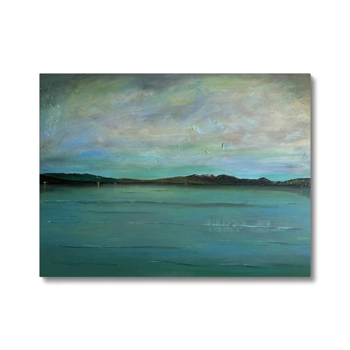 An Emerald Loch Lomond Canvas - Lochs & Mountains Art Gallery Scotland Worldwide Shipping Scottish and Paintings Prints by Artist Hunter