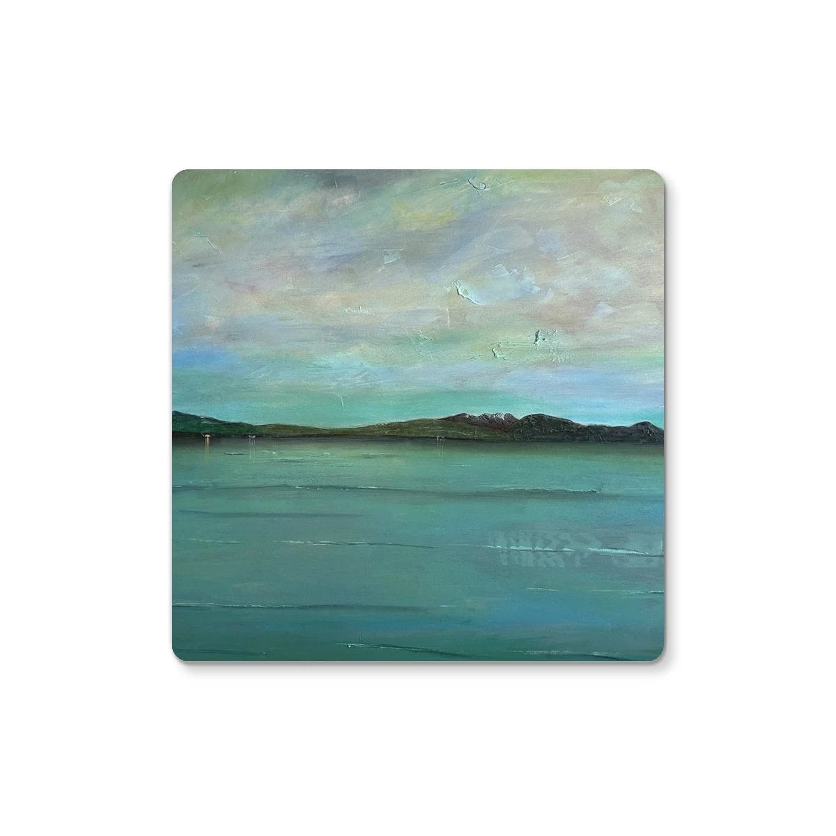An Emerald Loch Lomond Coaster - Lochs & Mountains Art Gallery Scotland Worldwide Shipping Scottish and Paintings Prints by Artist Hunter