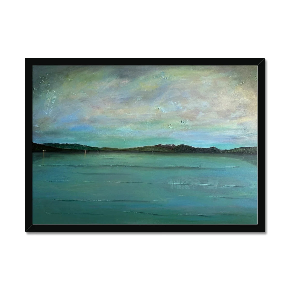 An Emerald Loch Lomond Framed Print - Lochs & Mountains Art Gallery Scotland Worldwide Shipping Scottish and Paintings Prints by Artist