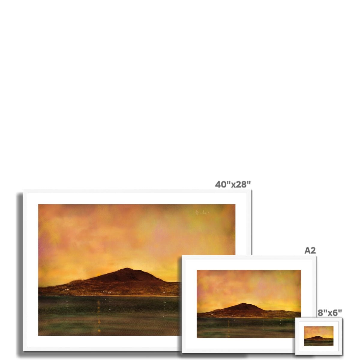 Eriskay Dusk Painting | Framed & Mounted Prints From Scotland