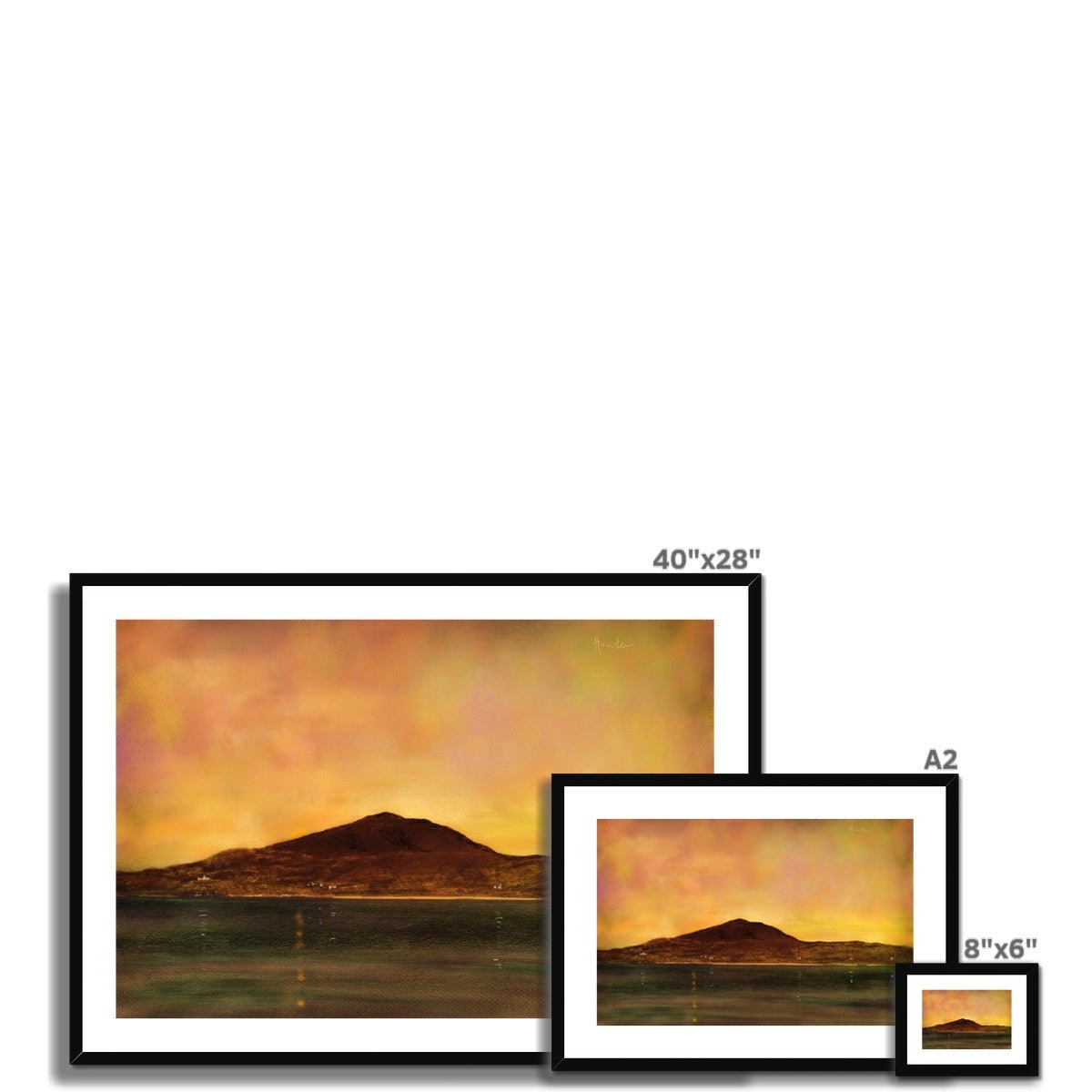 Eriskay Dusk Painting | Framed &amp; Mounted Prints From Scotland