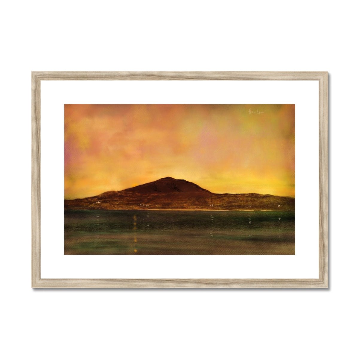 Eriskay Dusk Painting | Framed &amp; Mounted Prints From Scotland