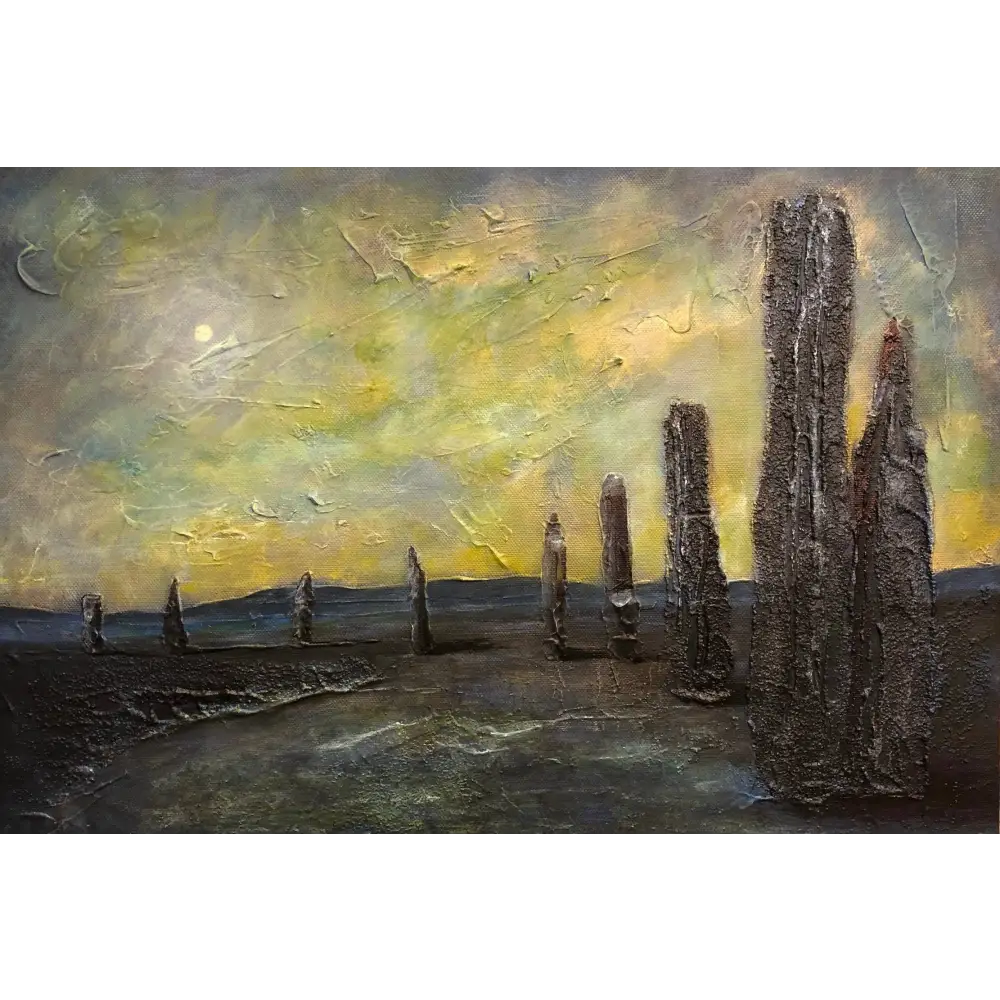 An Ethereal Ring Of Brodgar - Scottish Statement Interior Wall Art - Orkney Gallery Scotland