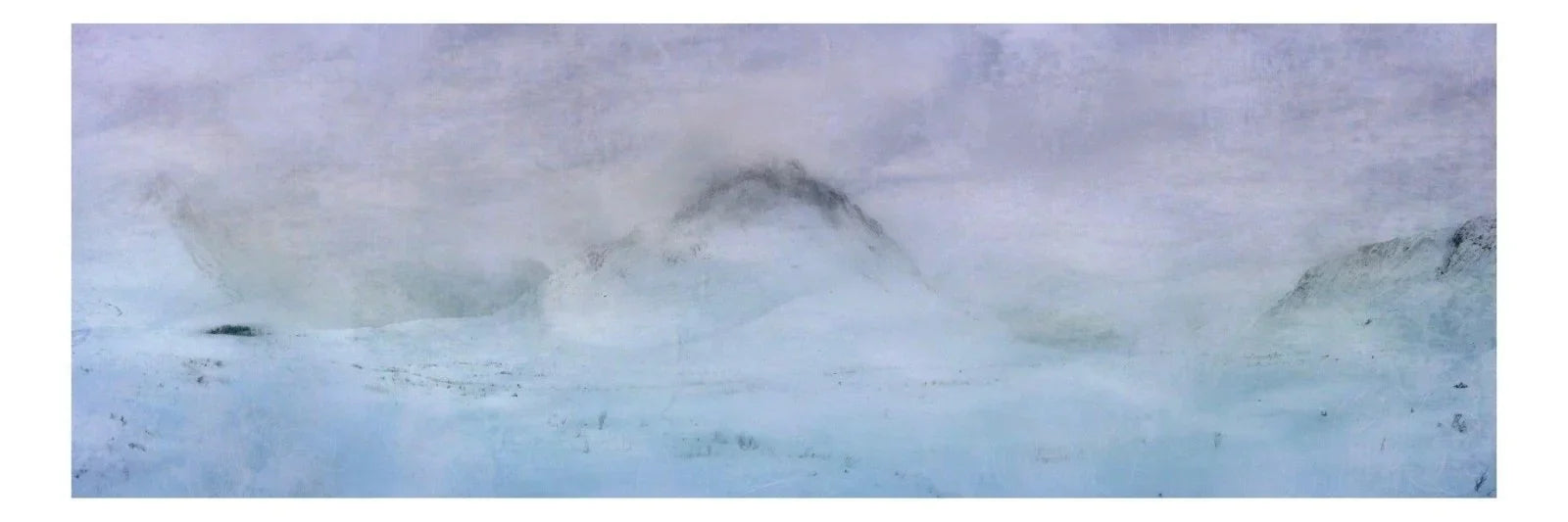 Etive Snow Glencoe Panoramic Prints Temp - Commission Scottish Artist Art Gallery Scotland