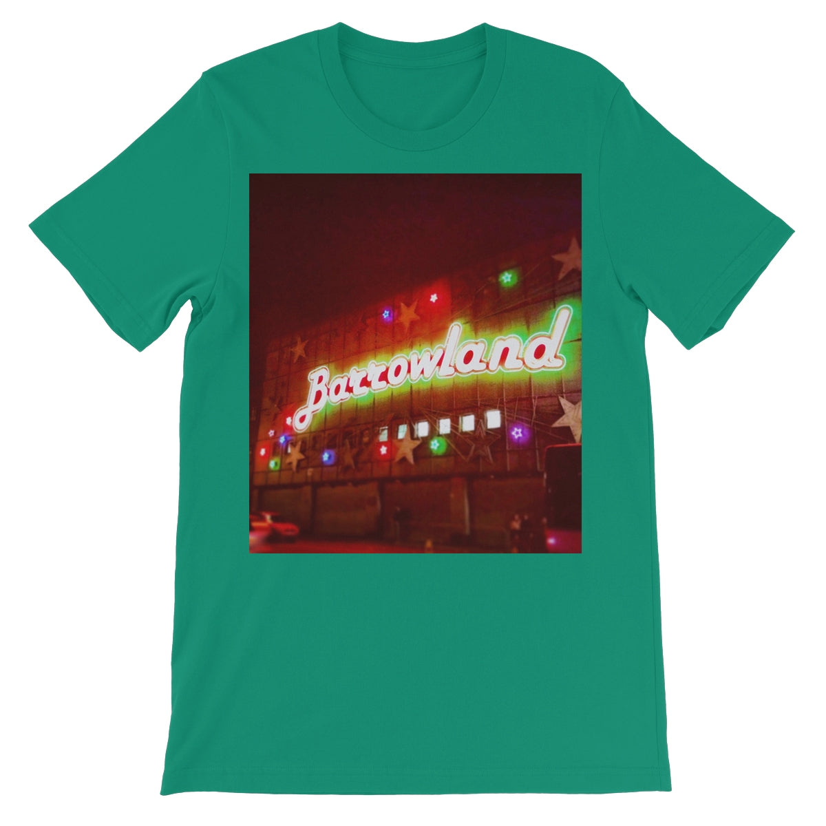 A Neon Glasgow Barrowlands Unisex Short Sleeve T-Shirt | Scottish Art Gifts