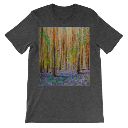 Highland Bluebells Unisex Short Sleeve T-Shirt | Scottish Art Gifts