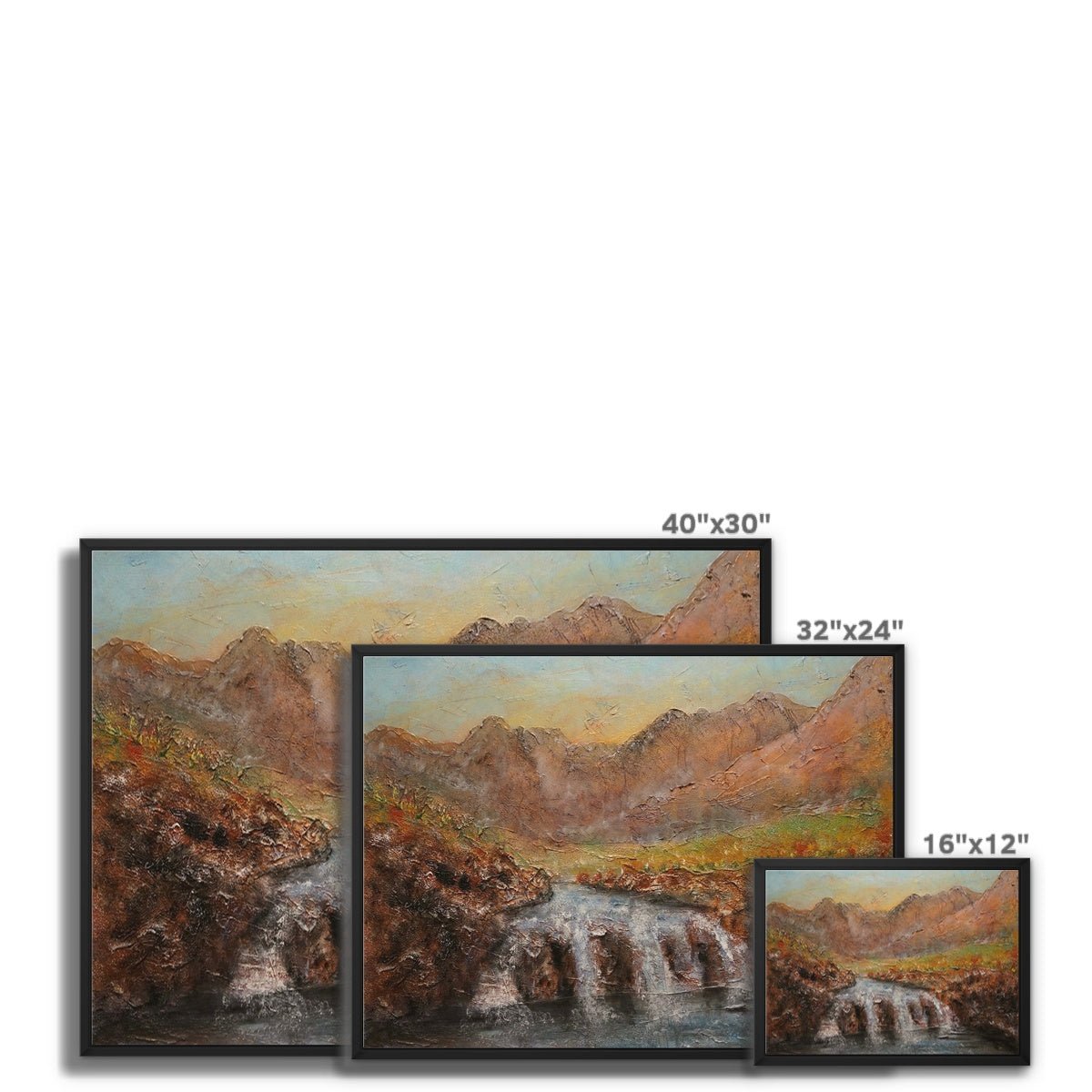 Fairy Pools Dawn Skye Painting | Framed Canvas Prints From Scotland