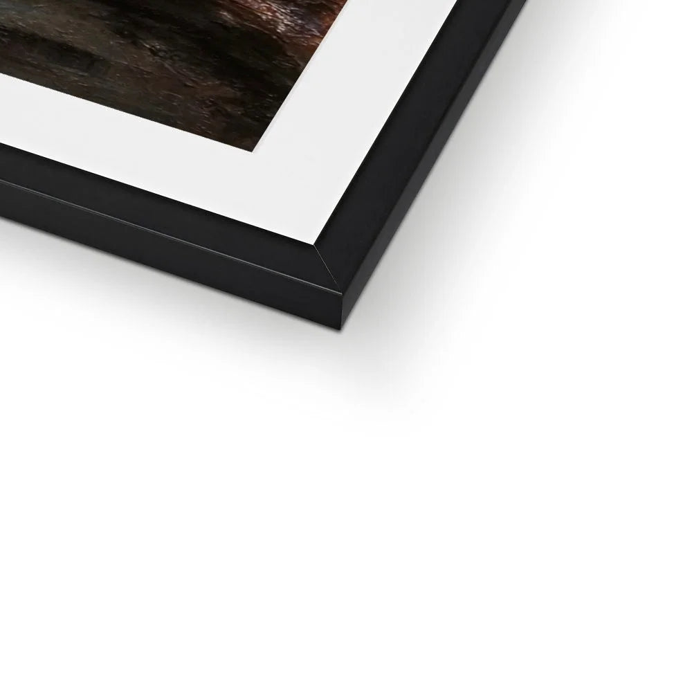 Fairy Pools Skye Dawn Framed & Mounted Print - Art Gallery Scotland Worldwide Shipping Scottish Landscape Paintings and Prints by Artist