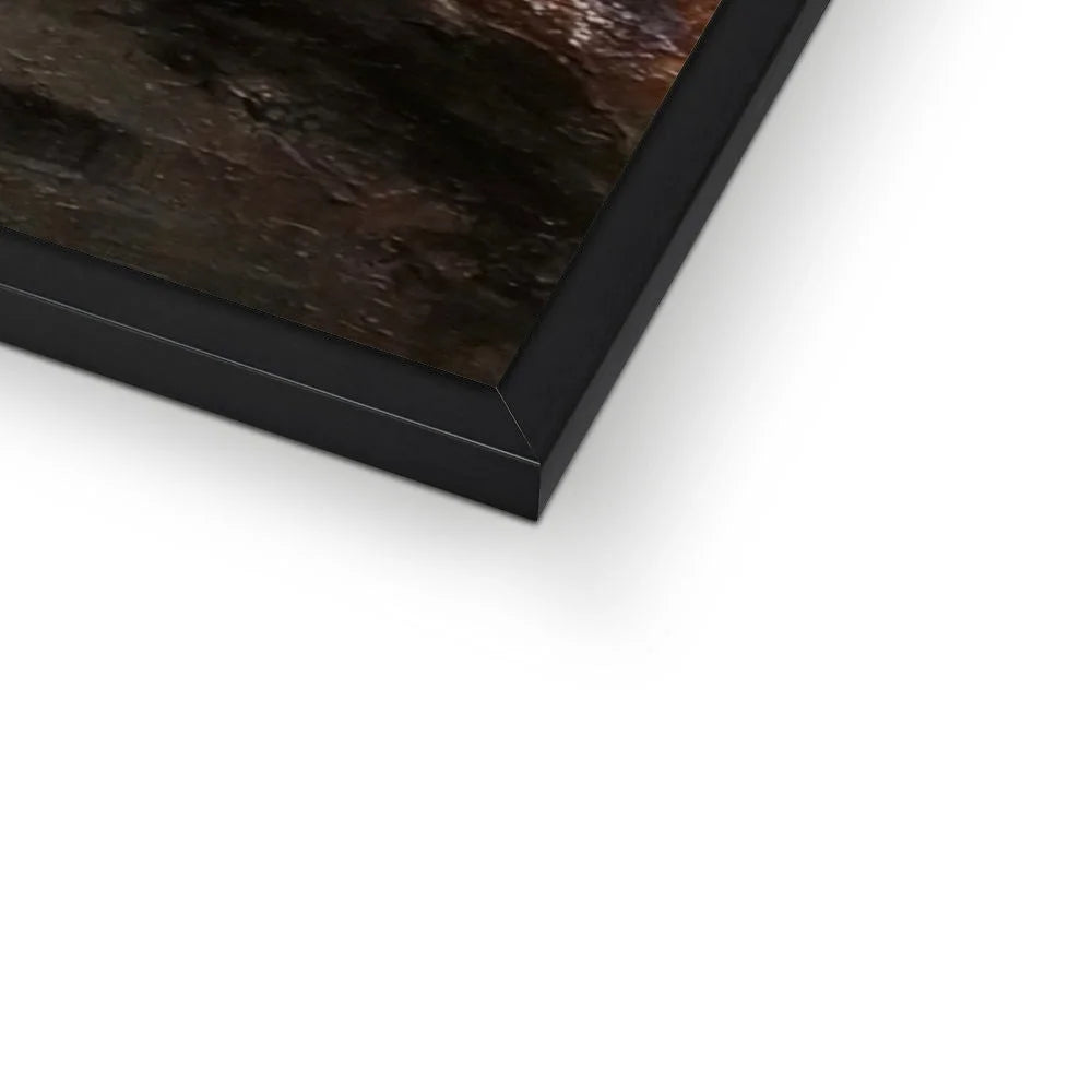 Fairy Pools Skye Dawn Framed Print - Art Gallery Scotland Worldwide Shipping Scottish Landscape Paintings and Prints by Artist Hunter