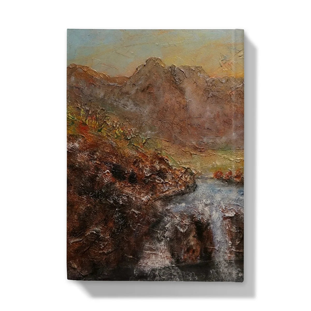 Fairy Pools Skye Dawn Hardback Journal - Art Gallery Scotland Worldwide Shipping Scottish Landscape Paintings and Prints